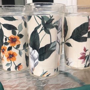Summer plastic cups. Handmade!